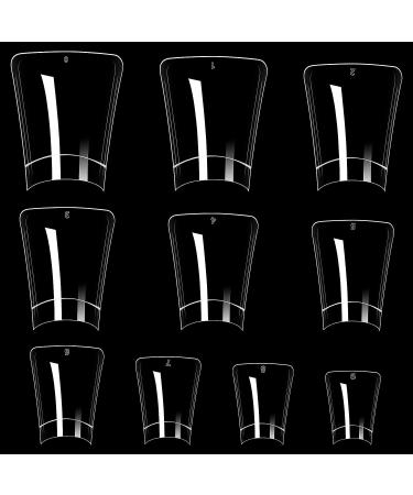 Moxluck Clear Duck Nail Tips - 140Pcs Curved False Nails for Extensions and DIY Nail Art - Buy Online on GoSupps.com