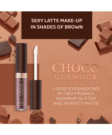 Eveline Cosmetics Choco Glamour Cie Paupi res Liquide 04 - Finition Mat et Brillante avec Extrait de Cacao - Buy Online on GoSupps.com