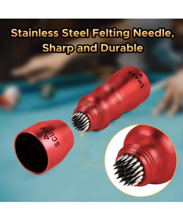 3 in 1 Cue Tip Shaper Tool for Pool Cue Tips - Red | Durable Billiards Accessories - Buy Online on GoSupps.com