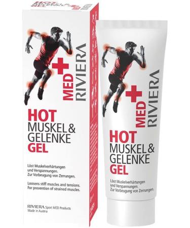 Riviera Med+ Hot Muscle & Joints Gel - Fast Relief for Pain & Discomfort | Buy Internationally - Buy Online on GoSupps.com