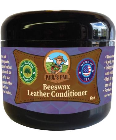 Paul's Pail All Natural Beeswax Leather Conditioner | Genuine Leather Restorer and Protector - Buy Online on GoSupps.com