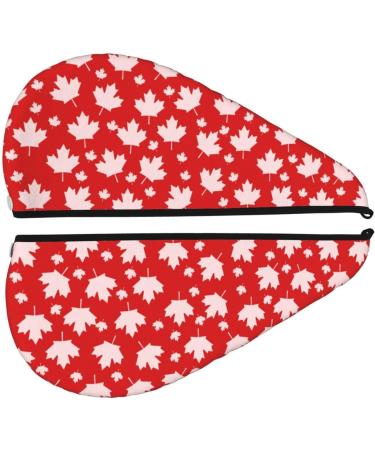 Maple Leaves Microfiber Hair Towel | Super Absorbent Coral Velvet Wrap for Women - Quick Dry Cap for Long Curly & Thick Hair - Buy Online on GoSupps.com