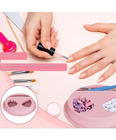 Bol de plong e pour ongles bac de manucure pour la maison | Bol ergonomique en silicone pour soins des ongles en d placement la maison au spa et au salon Rose - Buy Online on GoSupps.com