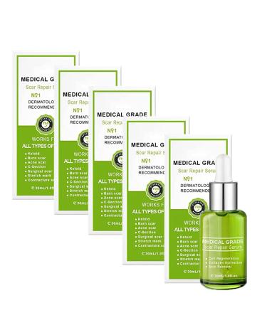 Goopgen Advanced Scar Repair Serum 30ml Goopgen Medical Grade Scar Repair Serum for All Types of Scars (5pcs)