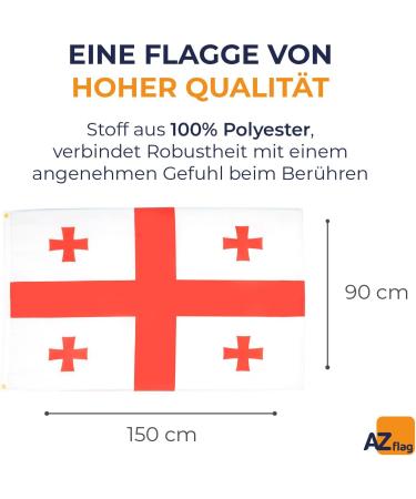 Buy Top Quality Georgian Flag 150x90cm | AZ FLAG - International Shipping Available - Buy Online on GoSupps.com