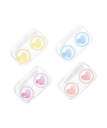 JECOMPRIS 4 Series-Box Contact Linse Linse Links Make-up box Contact lens solution in travel size Cosmetic clinic organizer form make-up mirror-case accompanying box container pp