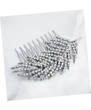 Ipetboom Wedding Hair Pin Rhinestone Barrettes Bridal Hair Accessories Rhinestone Hair Clip Flower Hair Accessories Pearl Hair Accessories Bridal Headpieces for Wedding Bride Comb Alloy - Buy Online on GoSupps.com