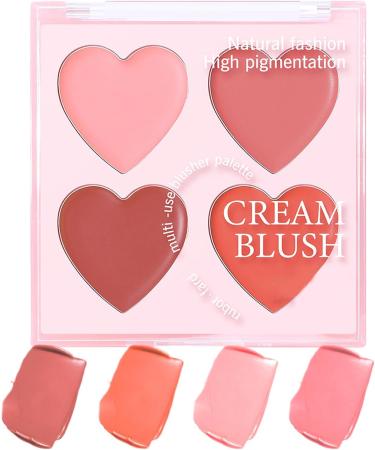 Cream Blush Palette 4 Color Contour Blush Palette Matte Smudgeresistant Makeup Cosmetics for Daily Use Travel Wedding and Events - Buy Online on GoSupps.com
