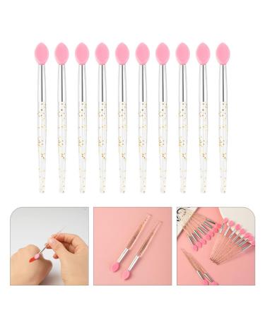 10pcs Lip Mask Brush Set - Crystal Handle Makeup Applicator for Lip Balm & Exfoliator | Portable Lipstick Wand | Miss Beauty 8x0.7cm - Buy Online on GoSupps.com