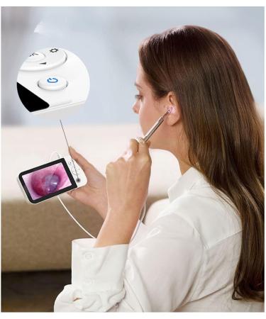 QIYUDS Ear Wax Removal Endoscope Tool | 3.9mm Diameter, 6 LED Lights, Easy to Use | Kids/Adults/Pets - Buy Online on GoSupps.com