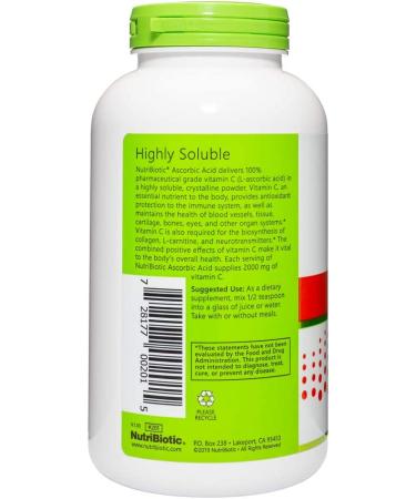 NutriBiotic 100% Pure Vitamin C - Ascorbic Acid 16 oz | Strengthen Immunity - Buy Online on GoSupps.com