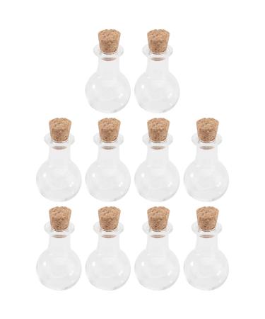 FOMIYES 10pcs Perfume Bottle Wish Bottles with Cork Mini Drift Bottle Small Wishing Bottle Cordyceps Glass
