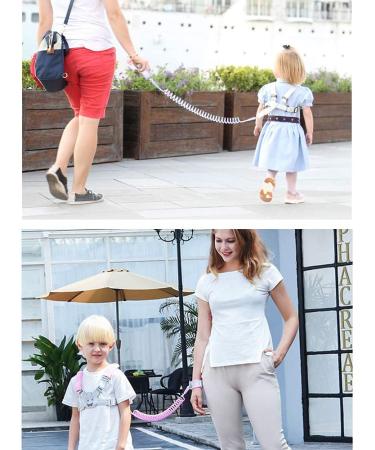 Heihei Children Safety Line - PLASS 3-in-1 Toddler Running Dishes Set with Anti-Lost Wrist Link Backpack & 1.5m Rubber Strap Pink | Safe & Fun for Kids - Buy Online on GoSupps.com