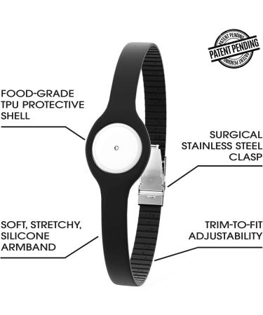 Divoti Freestyle Libre Armband Sensor Cover - Adjustable Trim, Securely Protect, Easy Put-on/Take-Off - Black Matte - Buy Online on GoSupps.com
