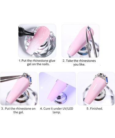  Dqsgiqe Nail Gel - 30ml - Rhinestone Modeling Glue - Decoration - Nail Modeling Gel - For Women and Girls - Home Beauty Salon and Wedding - Buy Online on GoSupps.com