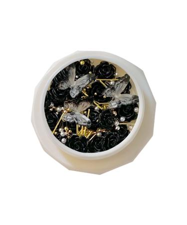 Worparsen Manicure Decor Resin Nail Camellia Decor Manicure Accessories DIY Creative Shape A