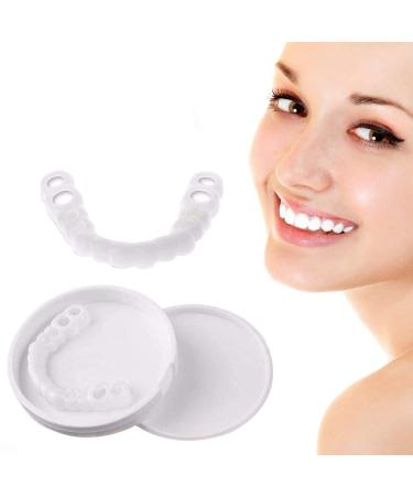 WTTFC 2 pairs of dentures teeth for plug in dentures of provisional teeth smile veneer cosmetic temporary teeth for men women