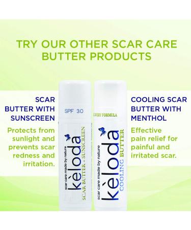 KELODA Keloid Scar Care Butter Stick - Surgical Scars & Keloids Removal Balm with Cocoa & Shea Butter - For Stretch Marks, Acne, Piercings | Coconut & Jojoba Oils - Effective Anti-Scar Treatment - Buy Online on GoSupps.com