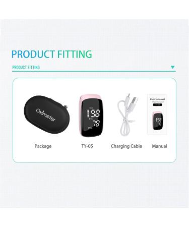 Buy Pulse Oximeter - Accurate Blood Oxygen Meter Rechargeable Fingertip Oximeter for Sports | Fast SpO2 Readings (Pink) - International Shipping Available - Buy Online on GoSupps.com