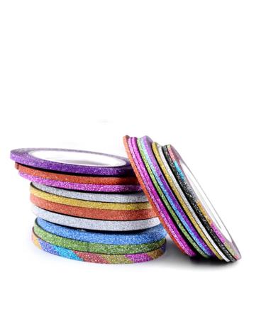 Beavorty 90 Pcs Adhesive Line Sticker Washi Tape Dispenser Nail Decor Nail Tape Strip Adhesive Epoxy Nail Art Stickers Nail Strip Tape Gold Powder Gold and Silver Thread Optional - Buy Online on GoSupps.com