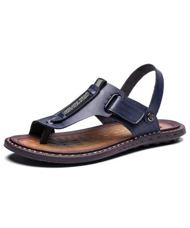 Bunion Corrector Sandals Men's Orthopedic Large Toe Bone Corrector Flip Flops Beach Walking Shoes with Orthopedic Toe Ring for Big Toe Bone Orthopedic (Color : Blue Size : 10) 10 Blue