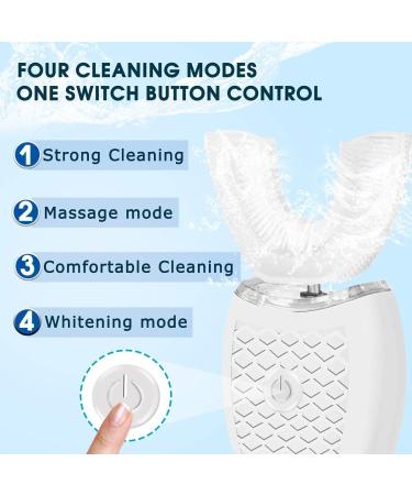 Buy 360 U-Shaped Electric Ultrasound Toothbrush - Wireless Charging Waterproof & Whitening | International Shipping Available - Buy Online on GoSupps.com