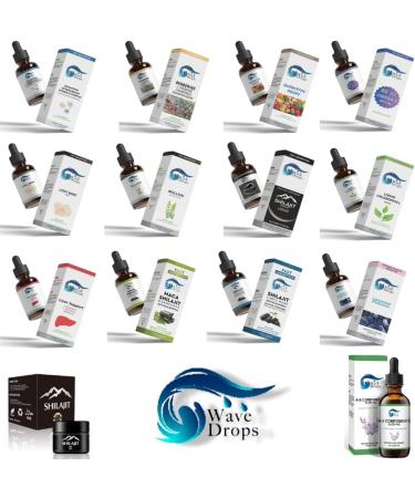 Wave Drops Mullein Leaf Tincture - Lung Cleanse - Mullein Leaf Liquid Extract - Respiratory Health Drops - Lung Health Herbal Supplement 2 Fl Oz - Buy Online on GoSupps.com