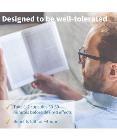Focus Comprehensive Nootropic - 200mg Caffeine Brain Booster with L-Theanine & Methylated B Vitamins - Non-GMO 60 Capsules for Cognitive Performance - Buy Online on GoSupps.com