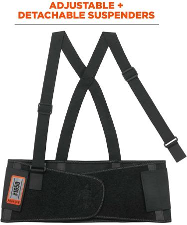 Ergodyne ProFlex 1650 Back Support Belt  7.5" Elastic  Adjustable  Removeable Straps  Large Large (Pack of 1) - Buy Online on GoSupps.com
