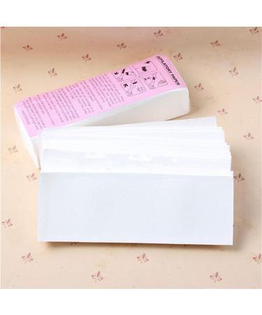 100 One-Way Wax Strips for Hair Removal - Fleece Paper for Body Legs & Face | All Skin Types - Easy & Effective (1 Pack) - Buy Online on GoSupps.com