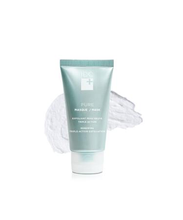 IDC Dermo Pure Mask for Face Skin Care - Skin Brightening & Renewing AHA Mask for All Skin Types - Vegan Pore Cleansing & Triple Exfoliating Mask - Beauty & Skincare Product for Women & Men