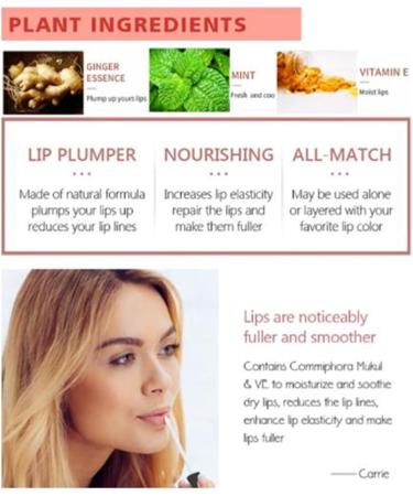 PICKX Vitamin E Lip Plumping Serum Lip Plumper Lip Plumping Serum Lip Hyaluronic Instant Lip Filler for Moisturize Eliminate Dryness Wrinkles Enhances Plump Gloss (3PC) - Buy Online on GoSupps.com