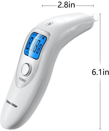 Portable Ketone Breath Meter - Ketosis Analyzer for Accurate Ketosis Testing in White - Buy Online on GoSupps.com