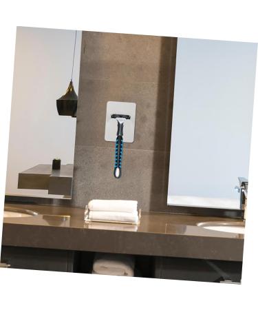 Zerodeko 4-Piece Shower Hooks Set | White Razor & Towel Hangers | Door Hooks for Sponge & Brushes | Durable & Stylish Bathroom Storage - Buy Online on GoSupps.com