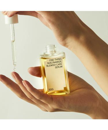 ONE THING Niacinamide Blemish Care Serum 1.76 Oz | Brightening Vitamin B3 Hydrating Serum for Dull Skin | Even Skin Tone Hyperpigmentation & Breakout Solution | Korean Skincare Essentials - Buy Online on GoSupps.com