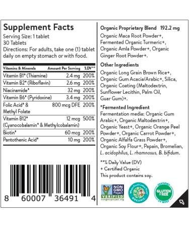 Movita Fermented Vitamin B-Complex Pouch - Organic Vegan-Friendly & Gluten-Free - 30 Count - Non-GMO Whole Foods Vitamins & Minerals - Buy Online on GoSupps.com