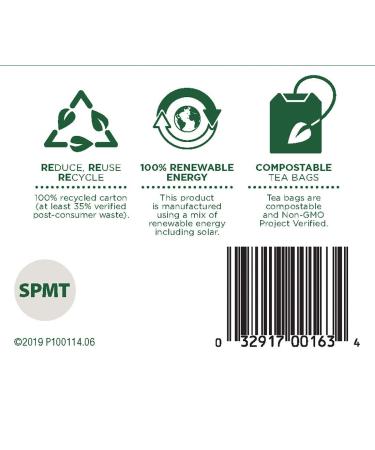 Organic Spearmint Herbal Tea - Naturally Caffeine Free | 16 Wrapped Bags - Traditional Medicinals - Buy Online on GoSupps.com