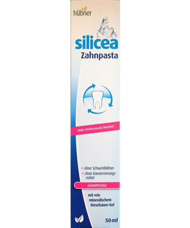 H bner Silicea Toothpaste without peppermint oil 2 x 50 ml double pack