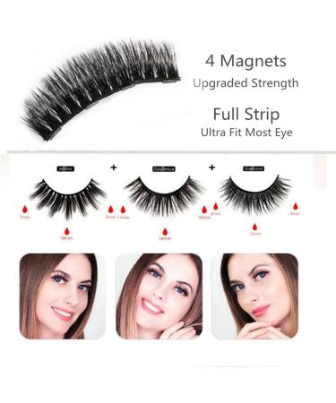 Magnetic Eyeliner and Eyelashes Kit 2019 NEW INVENTION Waterproof Long-lasting Magnetic Liquid Eyeliner for Use with Magnetic Eyelashes Cruelty Free 4 Magnets Reusable GLUE FREE - Buy Online on GoSupps.com