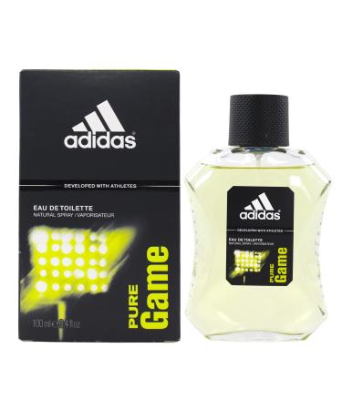 adidas Pure Game Eau De Toilette Spray 3.4 oz 3.4 Fl Oz (Pack of 1)