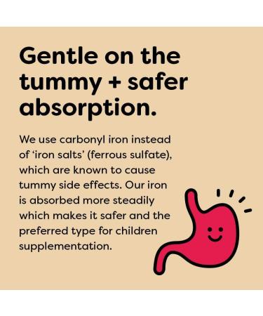 Renzo's Vegan Iron Supplements for Kids - 90 Dissolvable Tablets for Healthy Growth - Buy Online on GoSupps.com