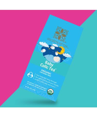 Secrets Of Tea Baby Colic Tea for Gas  Acid Reflux Relief  Tummy  and Sleep - Natural USDA Organic Caffeine-Free Herbal Calming Tea for Babies and Newborns - Up to 40 Servings - 20 Count(1 Pack) Colic And Constipation - Buy Online on GoSupps.com