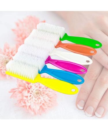 Healifty 4pcs Nail Brush Set - Durable Long Handle Plastic Cleaning Brushes for Home Salon & Nail Art - Buy Online on GoSupps.com