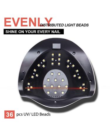 Fast 168w UV LED Nail Lamp with Phone Holder | Professional Gel Polish Nail Light & Dryer for Home and Salon - Buy Online on GoSupps.com