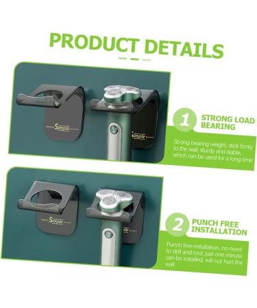 Magiclulu Razor Hangers - 2 Pack Self-Adhesive Wall Holders for Electric Razors | Shower Storage Solution - Buy Online on GoSupps.com