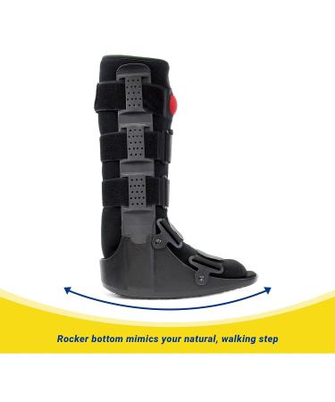 Brace Direct Air CAM Walker Fracture Boot Tall - Doctor Recommended for Foot, Toe, Ankle Injuries - Full Medical Recovery and Healing Walking Boot - Large Size - Buy Online on GoSupps.com