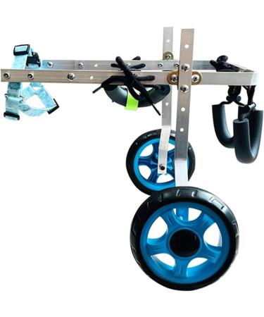 Dog Wheelchair Dog Wheelchair for Back Legs Aluminum Alloy Pet Wheelchair Adjustable Dog Wheelchair Recover Their Mobility Walk Tool Portable X-Small