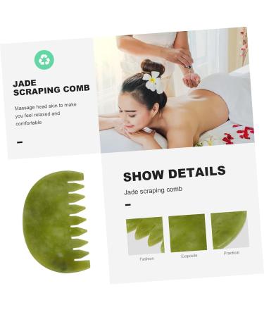 Tovinanna Jade Comb & Scalp Massager - 1pc Hair Massage Tool for Ultimate Relaxation - Buy Online on GoSupps.com
