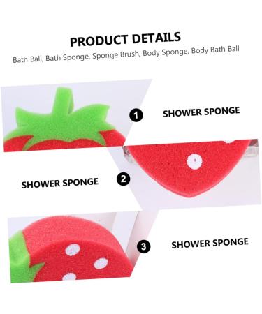 Zerodeko 4 Pcs Children's Bath Sponge Set - Baby & Kids Exfoliating Body Brush - Red Sea Sponges for Bathing - Buy Online on GoSupps.com