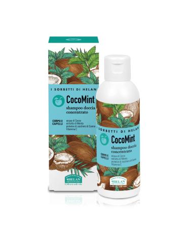Helan Helan I Sorbetti CocoMint Shampoo and Bubble Bath for Men and Women Scented with Mint and Coconut Water Gentle Fresh Gel for Body and Hair with Natural Ingredients and Vitamin